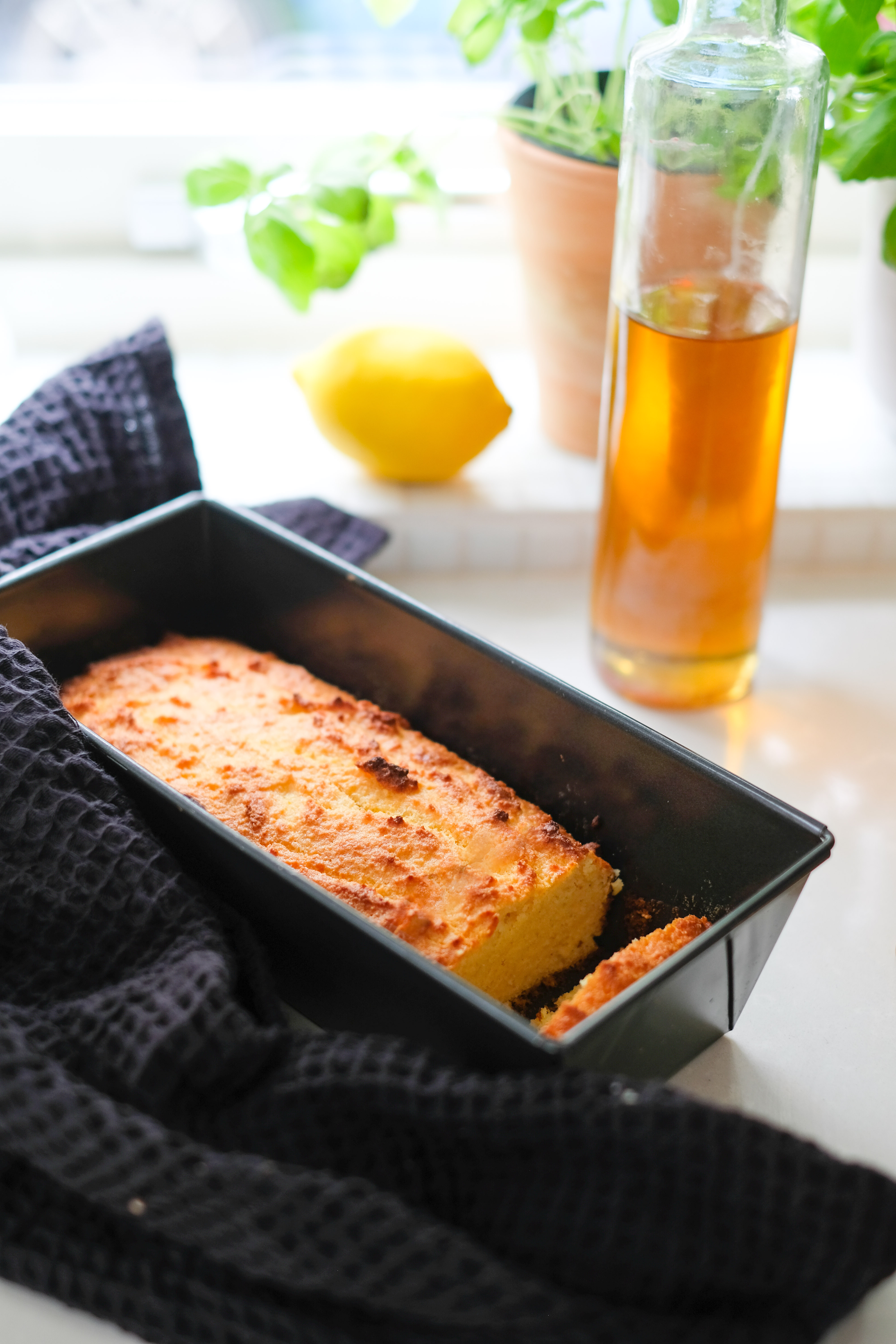 Citronsockerkaka – Sockerfri, Glutenfri, Mejerifri