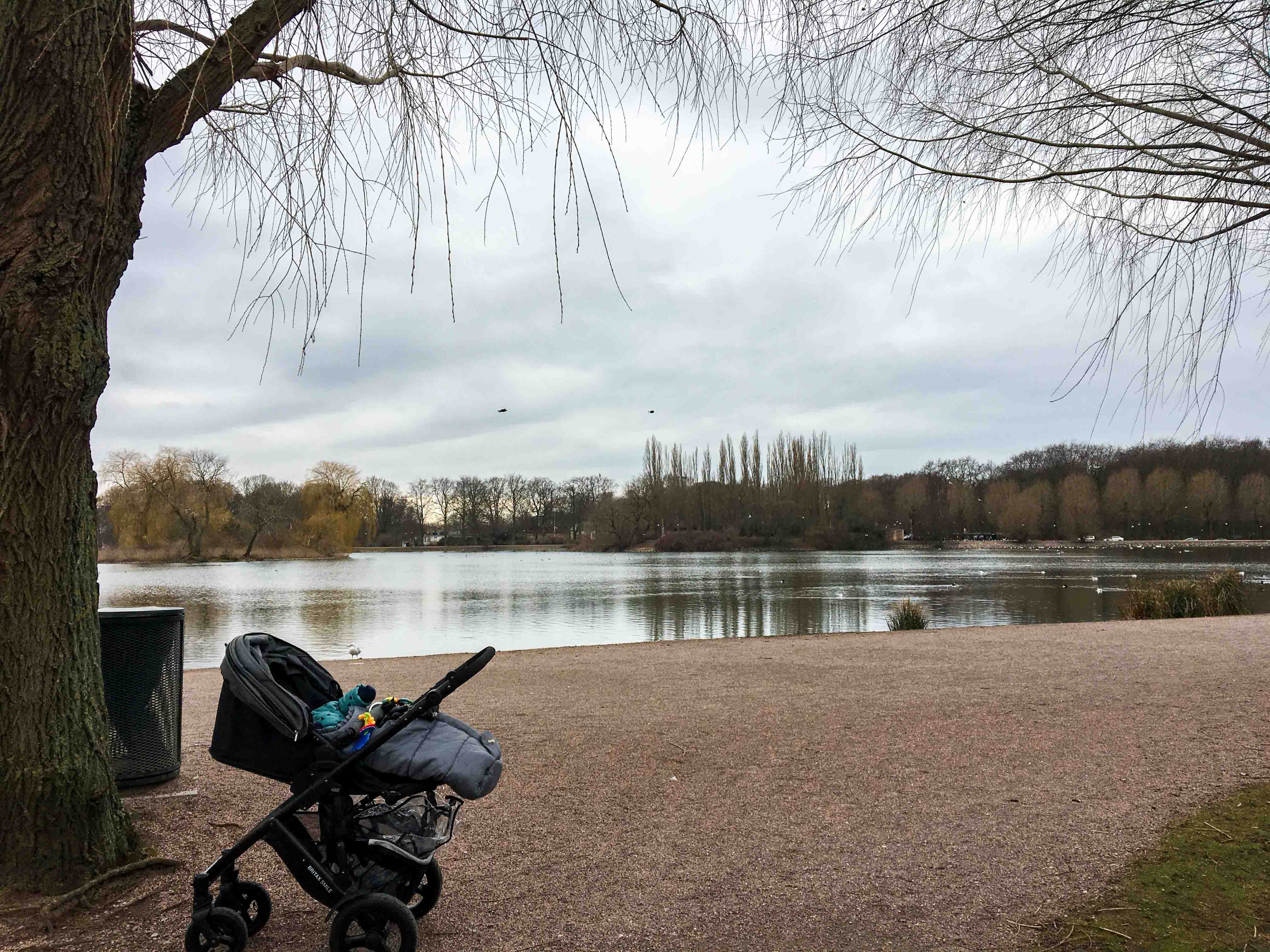 Jogging with the baby stroller