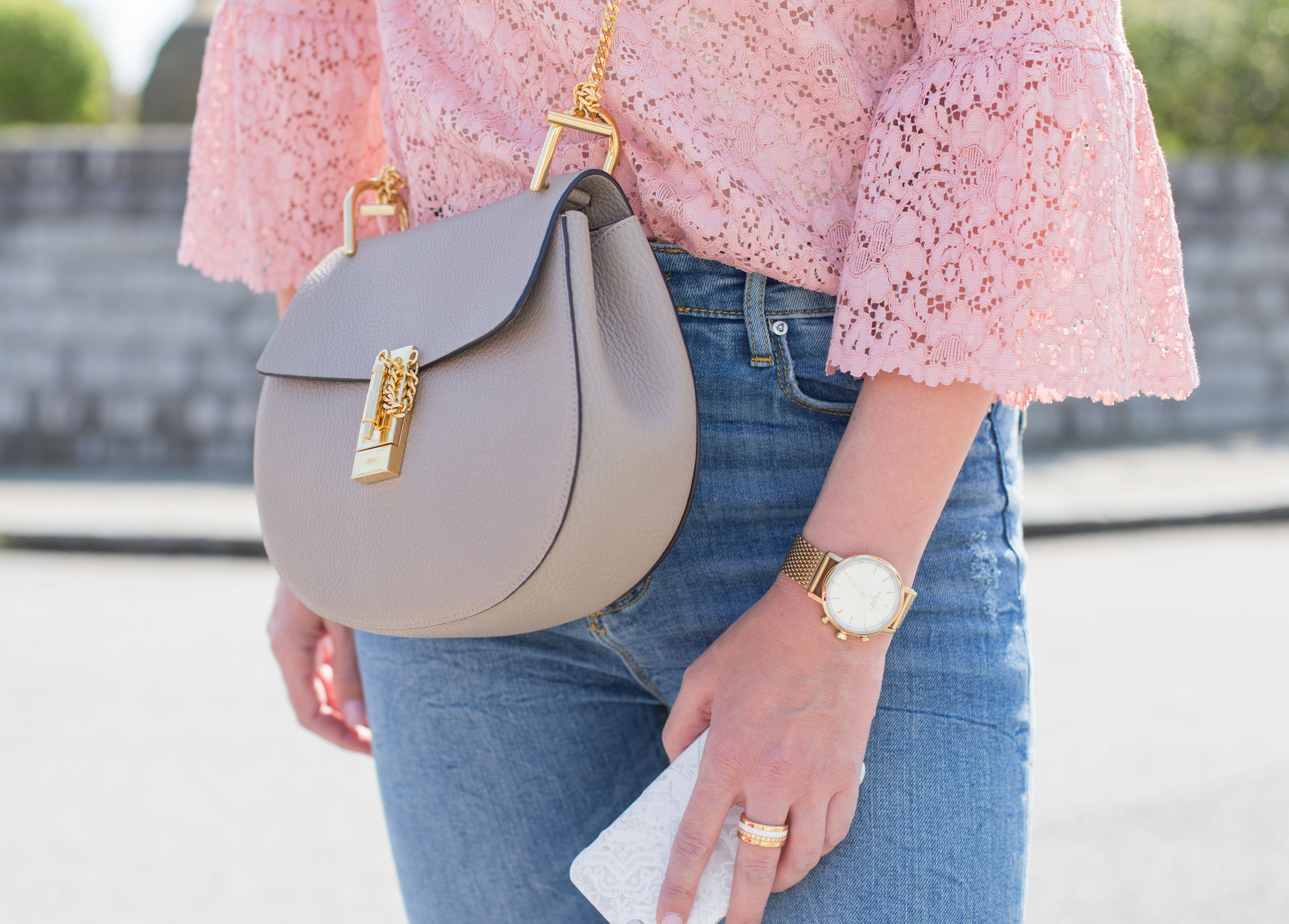 Dusty Pink Lace Top