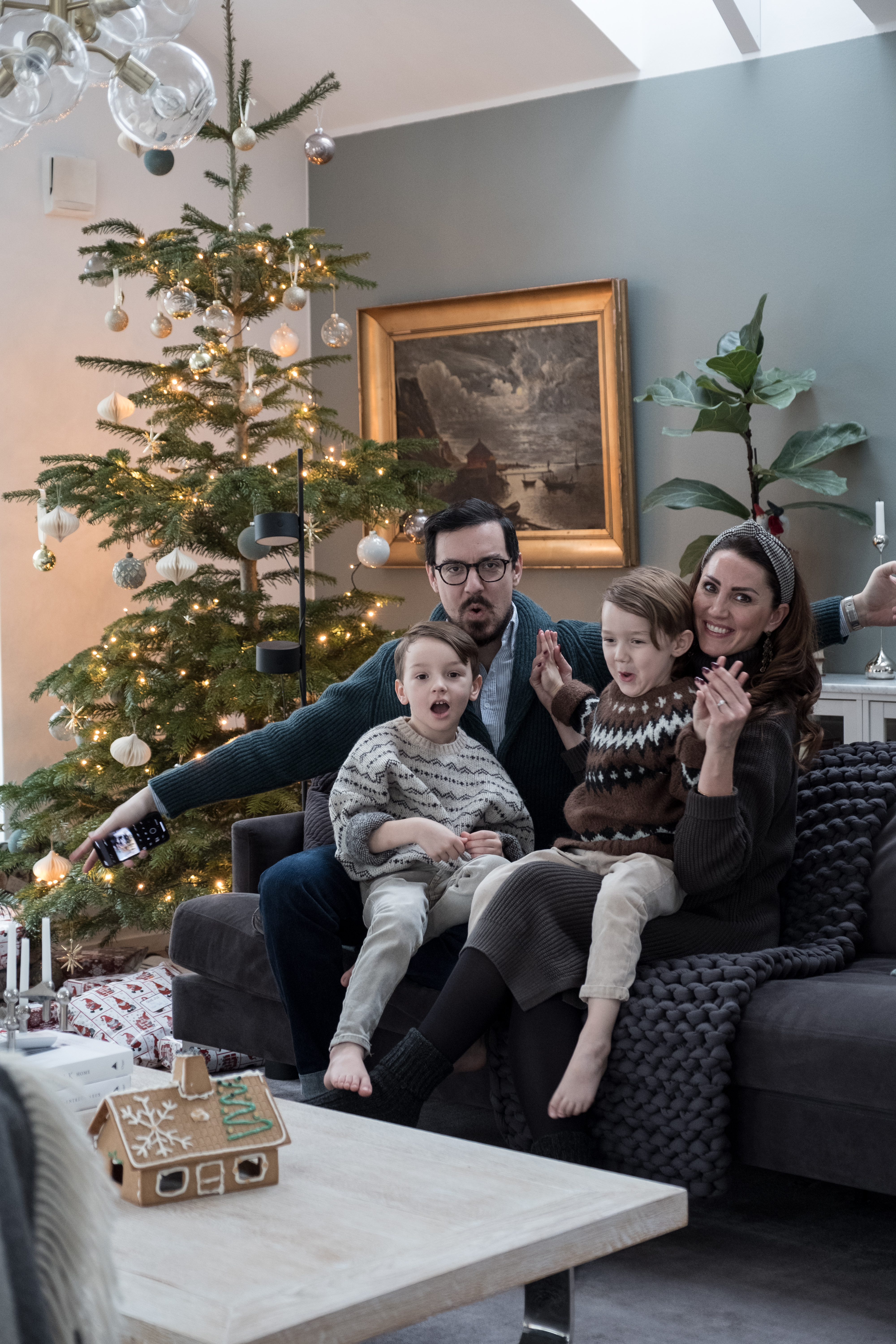 Det årliga familjefotot på julafton